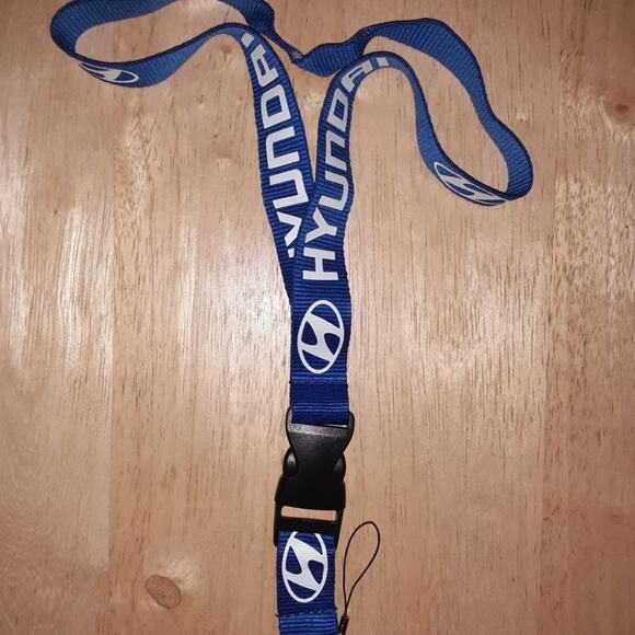 Hyundai Blue One Size Lanyard with Clip - Picture 7 of 7